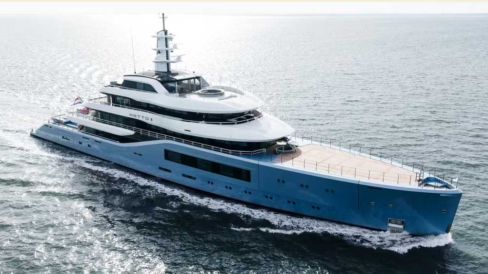 Amels 80 Netto II, il superyacht da 80 metri che porta il lusso verso il Mediterraneo